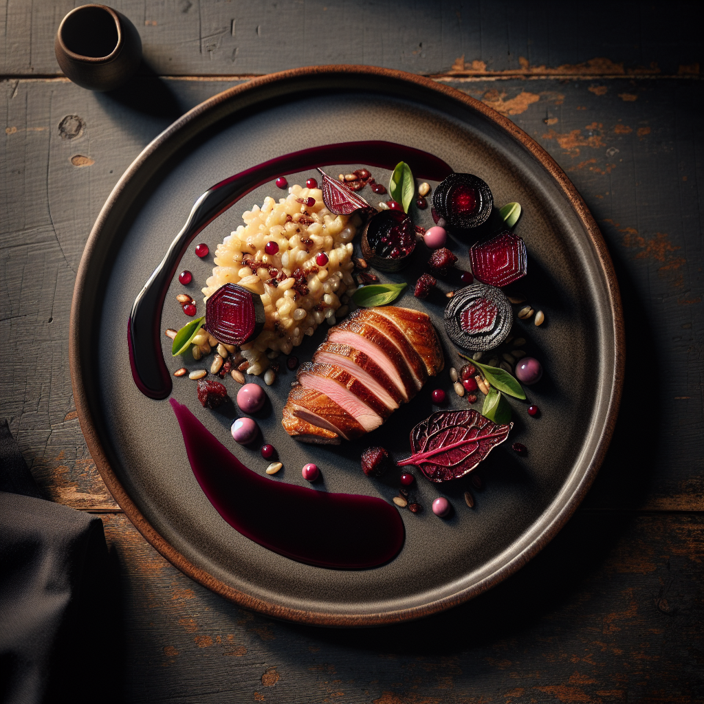 Duck with Roasted Beetroot