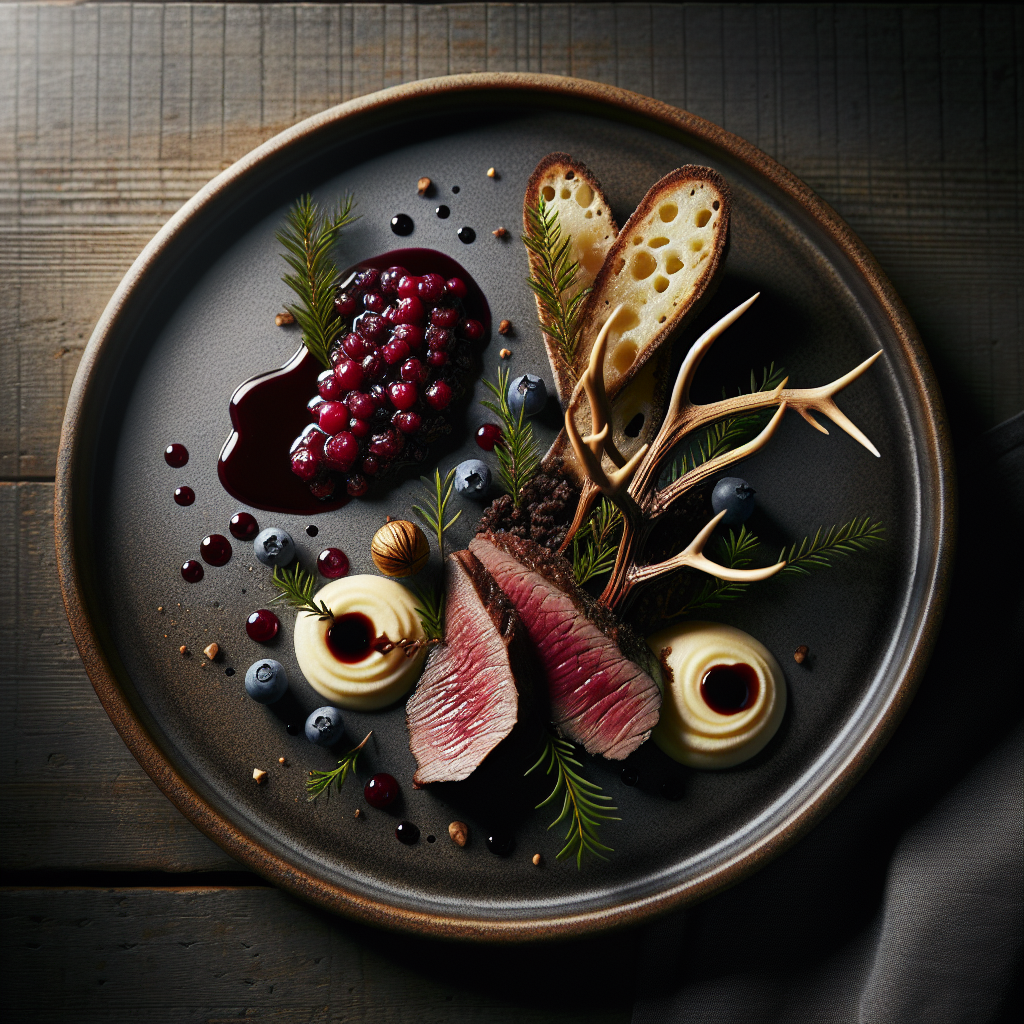 Roe Deer with Lingonberry