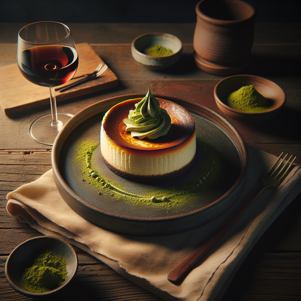 Matcha Basque Cheesecake